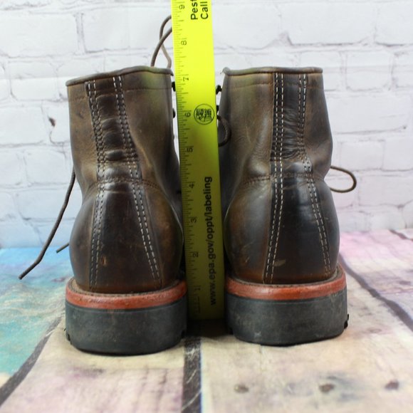 LL BEAN Chippewa Work Boots Vibram Sole Size 9.5 D - Picture 8 of 10